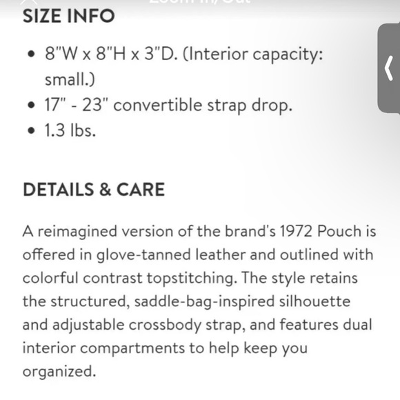 Coach saddle 23 in cornflower - Picture 6 of 6